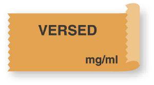 "Versed mg/mL" Anesthesia Labels Tapes - TA013 - 1 Each - MDL-UALTA013