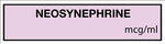 "Neosynephrine mcg/mL" Anesthesia Tape - TA086 - 1 Each - MDL-UALTA086