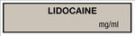 Lidocaine Anesthesia Tape and Labels - TA087 - 1 Each - MDL-UALTA087