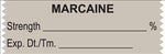 UNITED AD LABEL COMPANY Marcaine Medication Tape TA092 1 Each - MDL-UALTA092