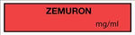 "Zemuron mg/mL" Anesthesia Tape and Labels - TA110 - 1 Each - MDL-UALTA110