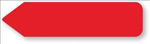United Ad UniArrow Arrow Flag Label, Red - UA104 - 150 Each
