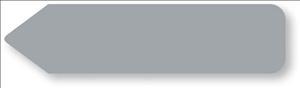 United Ad UniArrow Arrow Flag Label, Gray - UA106 - 150 Each