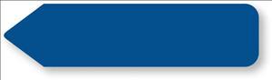 United Ad UniArrow Arrow Flag Label, Dark Blue - UA109 - 150 Each