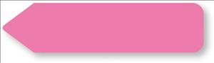 United Ad UniArrow Arrow Flag Label, Fluorescent Pink - UA126 - 150 Each