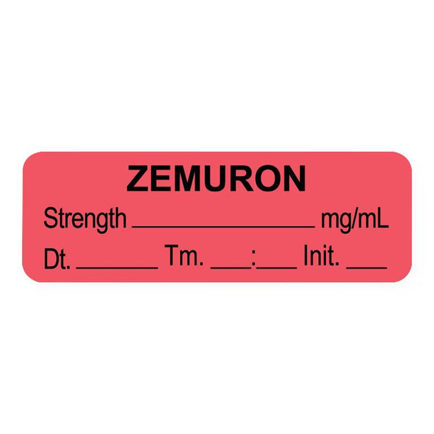 Anesthesia Labels - ULAL035-D - 1 Each - MDL-UALULAL035D