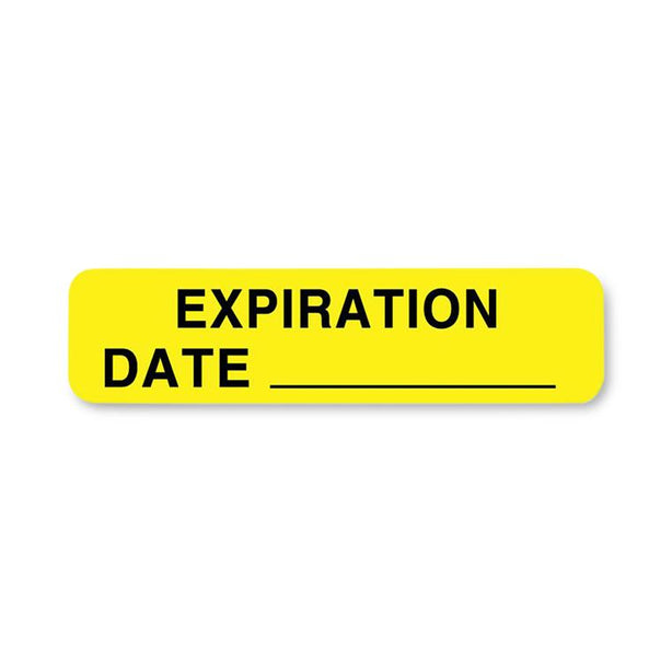 United Ad Sterilization / Packaging Expiration Date Labels, 1-1/4" x 5/16", Red, 760 per Roll - ULAM147 - 1 Each