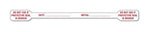 Rr Donnelley and Storage ULCL129 Tamper Proof Warning Label, Red, 6" x 1/2" - MDL-UALULCL129 - 250 Each