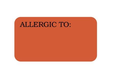 United Ad Allergy Alert Labels and Tape - ULCR014 - - MDL-UALULCR014