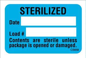 "Sterile" Promotouch Labels - ULCS658 - 250 Each - MDL-UALULCS658