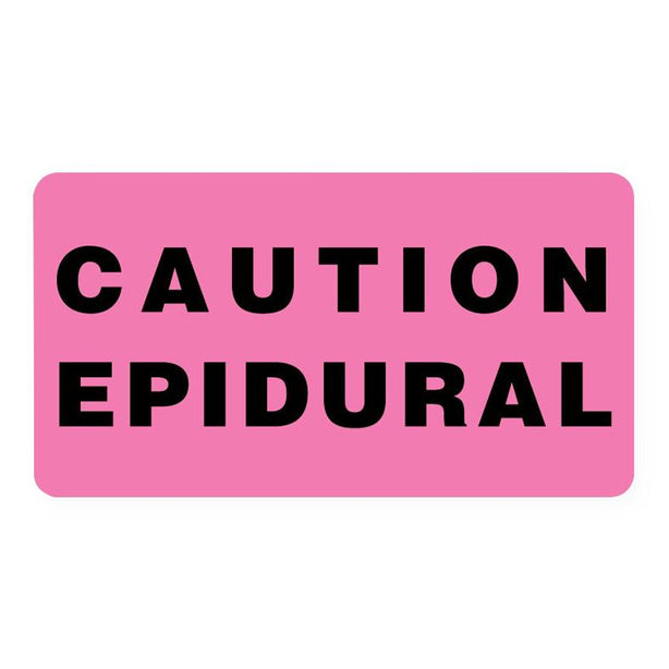 Epidural Warning Labels - ULFP129 - 1 Each - MDL-UALULFP129