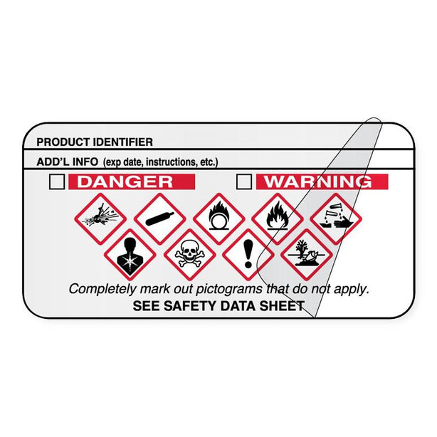 Self-Laminating GSA Labels - ULGH1302 - 1 Each - MDL-UALULGH1302