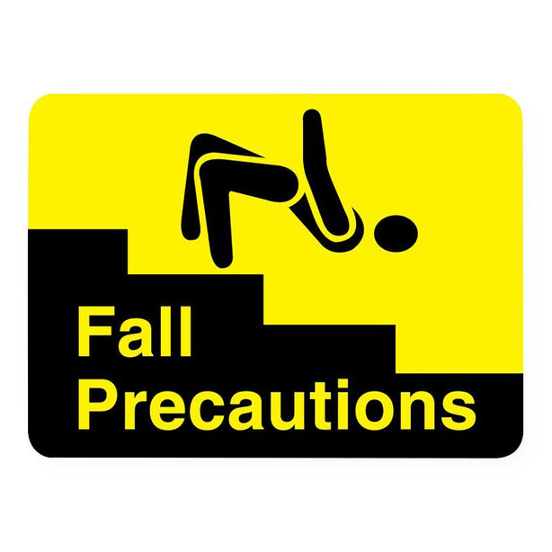United Ad Label Company Fall Precautions Labels ULHN306 1.0 Each-MDL-UALULHN306