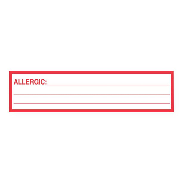 United Ad Allergy Alert Labels and Tape - ULHN551 - 1 Each - MDL-UALULHN551