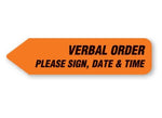 "Verbal Order Please Sign" Labels - UHLN868 - 150 Each - MDL-UALULHN868