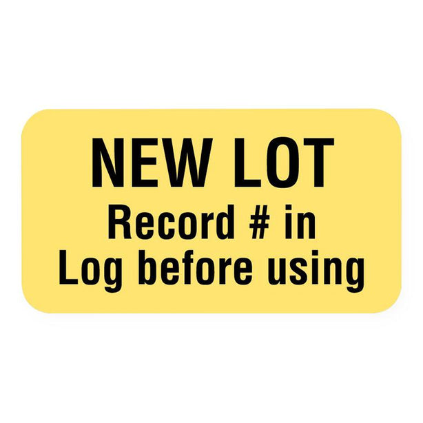 Lot Number Quality Control Labels - ULLR221 - 1 Each - MDL-UALULLR221