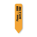 United Ad Label UniArrow Please Sign with Date and Time Flag Tag, Pink, 1-5/8" x 2.25" - UALULUA560