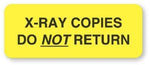 United Ad Label Company "X-Ray Copies - Do Dot Return" Radiology Information Labels XX207 - 1.0 Each