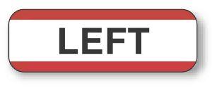 "Left" and "Right" Film Position Labels - XX532 - 1 Roll - MDL-UALXX532