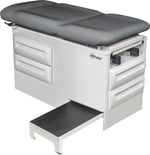 UMF MEDICAL Manual Exam Table with 4 Storage Drawers 5240-145 TRUE GRAPHITE 1 Each-MDL-UMF5240145TG