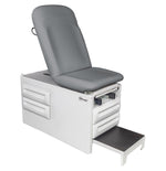 UMF MEDICAL Manual Exam Table with 500 lb. Capacity and 4 Storage Drawers 5240 TRUE GRAPHITE 1 Each-MDL-UMF5240TG