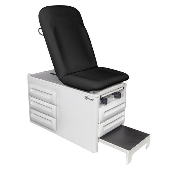 Umf Medical Model 5250 Manual Exam Tables with 5 Storage Drawers 5250 CLASSIC BLACK - 1.0 Each - MDL-UMF5250CB