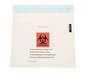 Uniflex Biohazard Specimen Bags - 95-610BIO - 1000 Each - MDL-UNA95610BIO