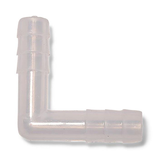 United Scientific Polypropylene L-Shaped Connector for 10 mm Tubing, 12 per pk - 46133 - 12 Each