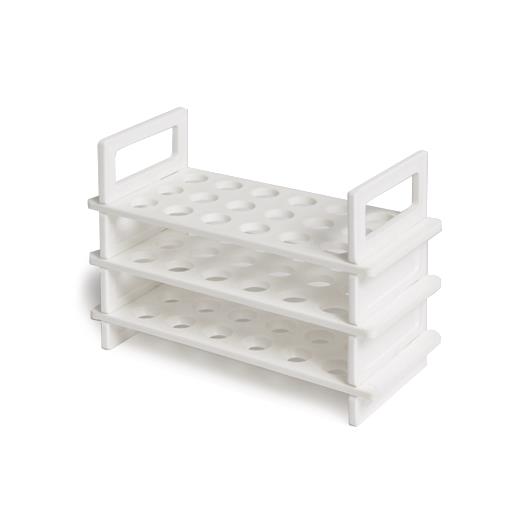 United Scientific Plastic 3-Tier Test Tube Rack, Polypropylene, Holds 18 Tubes - 77715 - 4 Each