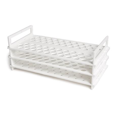 United Scientific Plastic 3-Tier Test Tube Rack, Polypropylene, Holds 40 Tubes - 77719 - 2 Each