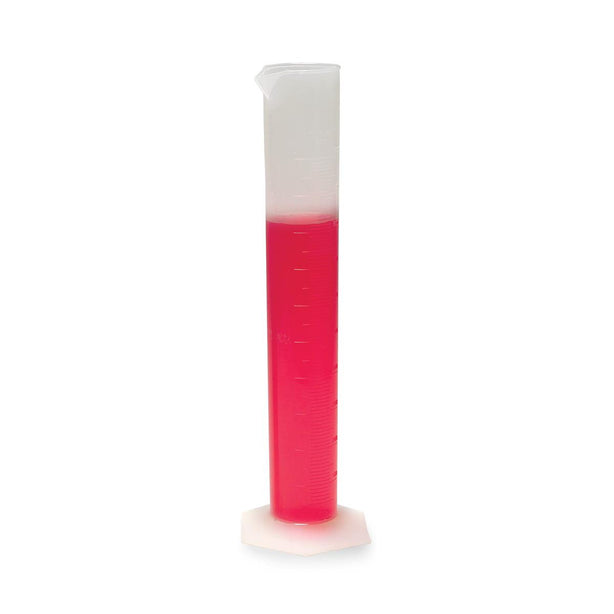 United Scientific Hexagonal-Base Measuring Cylinder, Hexagonal Base, Polypropylene, 1000 mL - UNL80037