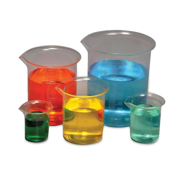 UNITED SCIENTIFIC SUPPLIES, INC. Polymethylpentene Graduated Beaker Set BMSET5 1 Each - MDL-UNLBBMSET5