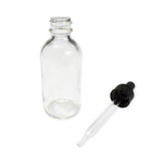 United Scientific Clear Glass Boston Round Bottle, 0.5 oz., 12 per pk - BDPSC-0.5OZ - 12 Each