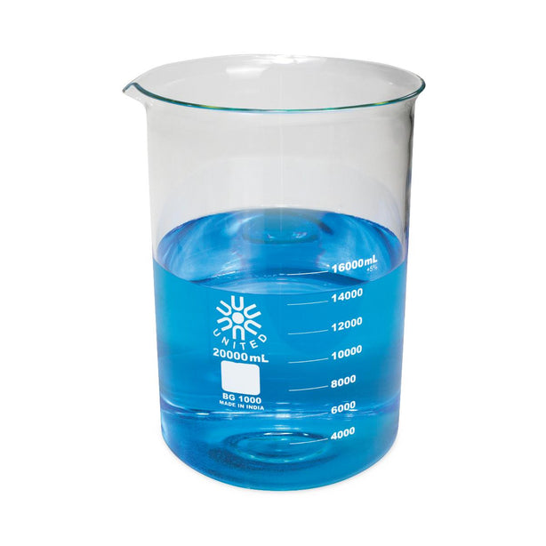United Scientific Supplies, Inc. United Scientific Low Form Glass Beakers BG1000-20000 - 1.0 Each