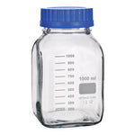 United Scientific Supplies, Inc. United Scientific Wide-Mouth Square Glass Media Bottles BSWM1000 - 10.0 Each