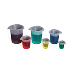 United Scientific Tri-Corner Beaker Set, Polypropylene, Set of 6, 50 mL, 100 mL, 250 mL, 400 mL, 800 mL and 1000 mL - BTCST30 - 30 Each