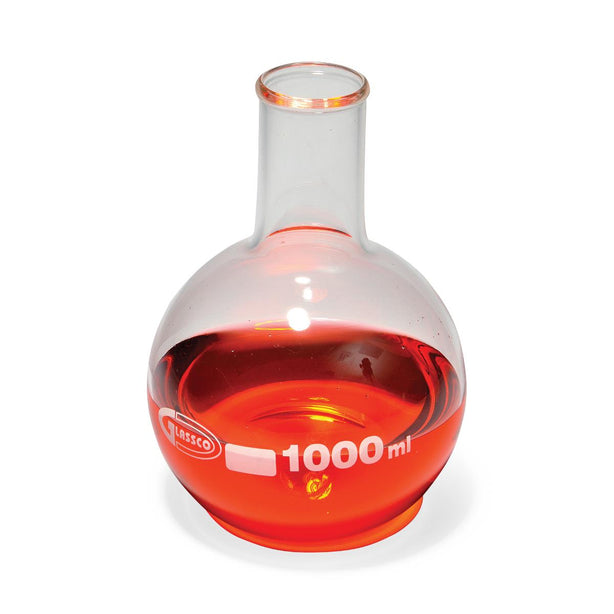 United Scientific Supplies, Inc. United Scientific Glass Flat- and Round-Bottom Boiling Flasks FG4060-1000 - 1.0 Each