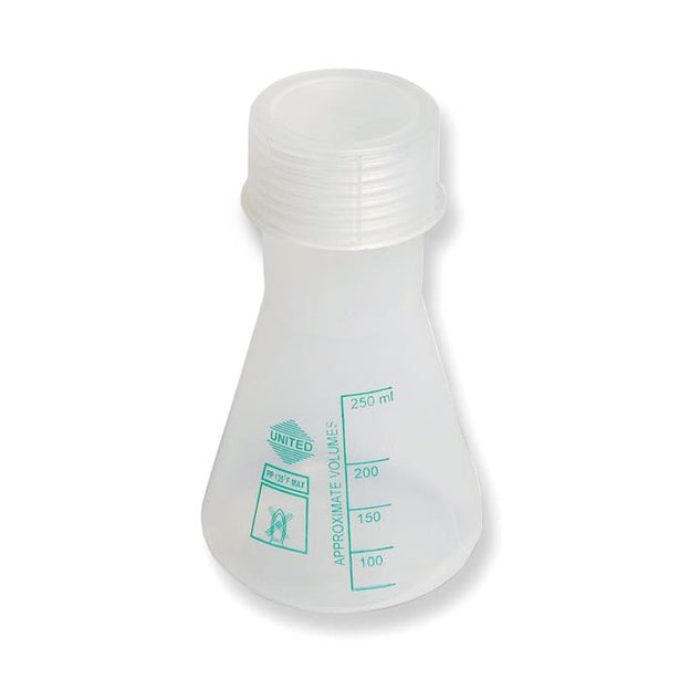 United Scientific Wide-Mouth Erlenmeyer Flask, Polypropylene, 250 mL - FP0250 - 12 Each