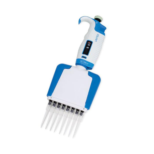United Scientific Multichannel 8-Channel Micropipette, 5 uL - 50 uL - PMC8-50 - 1 Each
