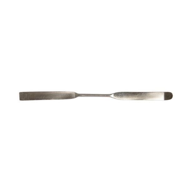 United Scientific Stainless Steel Spatula, 6" (15 cm) Long, 1 End Flat, 1 End Bent, 10 per Pack - SSFB06 - 10 Each