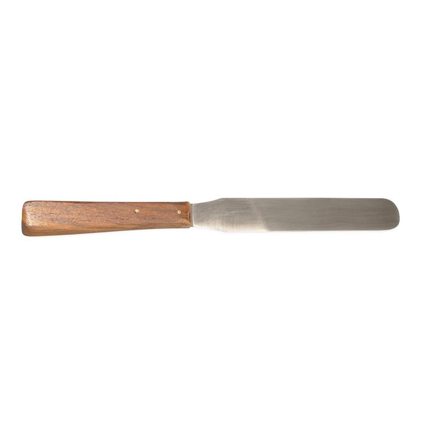 United Scientific Supplies, Inc. Stainless Steel Spatulas with Wooden Handle - UNLSSSW03