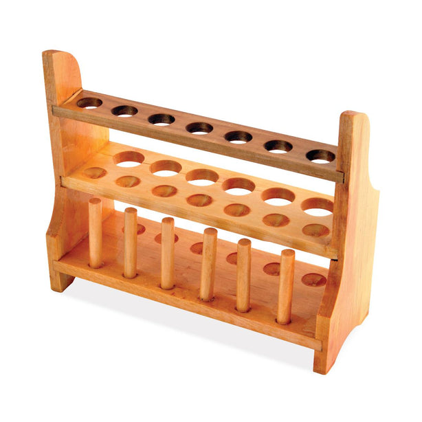 United Scientific Rack, Test Tube, Wooden, 13-Tube - TTHW04 - 1 Each