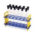 United Scientific Set Test Tube Rack with 24mL Glass Tubes and Rubber Stoppers - TTRSET - 1 Each