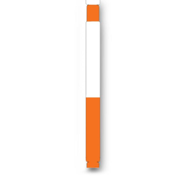 Zebra Wristband Cartridge, 200 per Roll, Orange, Technologies Z-Band Direct Kits - 10006995-6K - 6 Roll