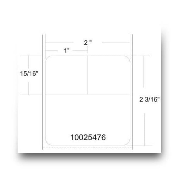Zebra Direct Thermal Labels - 10025476 - 4 Roll - MDL-UNT10025476