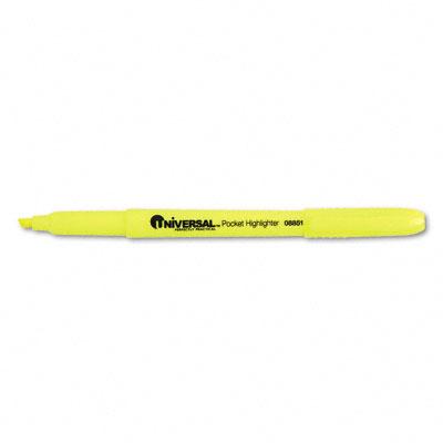 Universal Office Pocket Clip Highlighter - 08851 - 12 Each