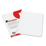 UNIVERSAL OFFICE PRODUCTS Deluxe Write-On/Erasable Tab Index 20818 8 Each - MDL-UNV20818