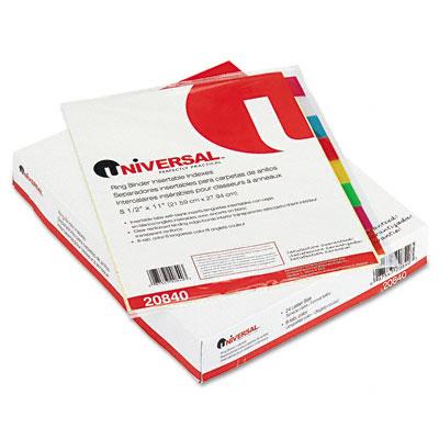 UNIVERSAL OFFICE PRODUCTS Index Binders 20840 24 Each - MDL-UNV20840