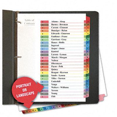 Universal Office Products Table of Contents Dividers - UNV24812