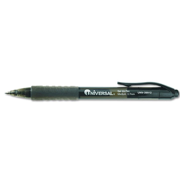 Universal Office Products Clear Roller Ball Retractable Gel Pens - UNV39912